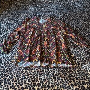 Multicolor Patterned Women's Top